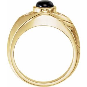 Bezel-Set Accented Ring