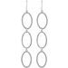 Bead Oval Silhouette Earrings
