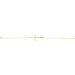 Accented Sideways Cross Bracelet