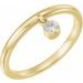 Solitaire Fringe Ring