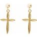 Cross & Ball Earrings
