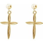 Cross & Ball Earrings