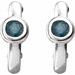 Bezel-Set Huggie Earrings