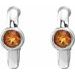 Bezel-Set Huggie Earrings