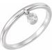 Solitaire Fringe Ring