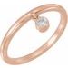 Solitaire Fringe Ring