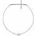 Accented Sideways Cross Bracelet
