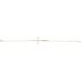 Accented Sideways Cross Bracelet
