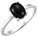 Cabochon Solitaire Ring