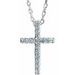 Petite Cross Necklace or Pendant