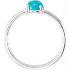 Cabochon Solitaire Ring