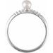 Accented Stackable Pearl Ring