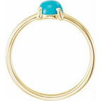 Cabochon Solitaire Ring