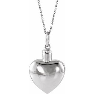 Heart Ash Holder Necklace or Pendant