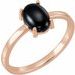 Cabochon Solitaire Ring