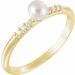 Accented Stackable Pearl Ring