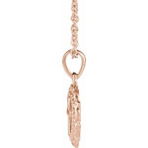 Youth Heart with Cross Necklace or Pendant