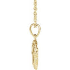Youth Heart with Cross Necklace or Pendant