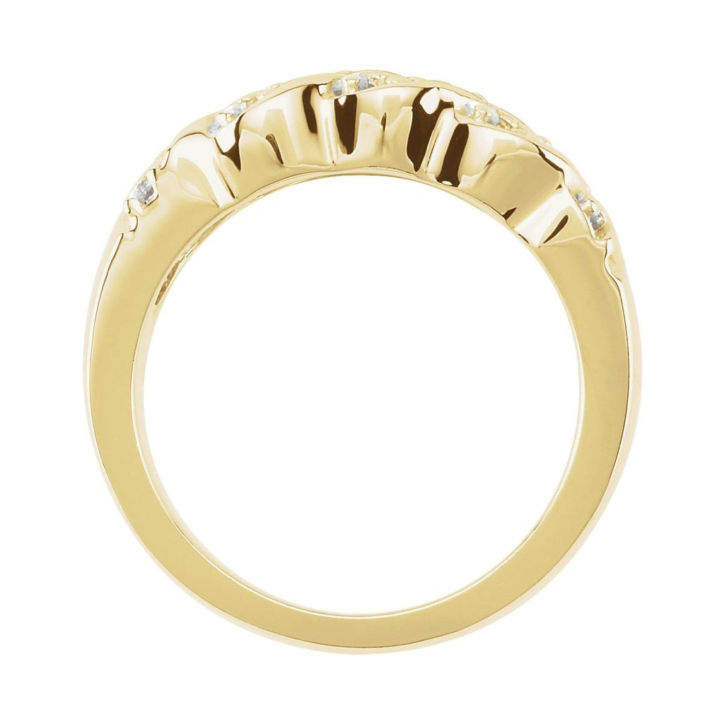 Accented Tulipset® Woven Engagement Ring or Band