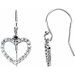 Accented Heart Earrings