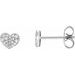 Cluster Heart Earrings