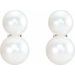 Two-Stone Pearl Ear Climbers