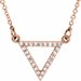 Triangle Necklace or Center