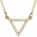 Triangle Necklace or Center