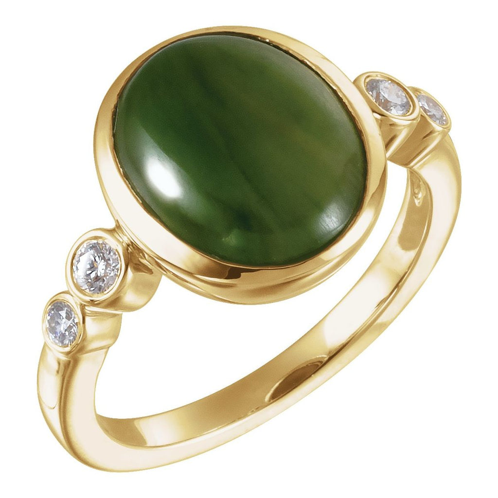 Accented Bezel-Set Ring