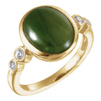 Accented Bezel-Set Ring