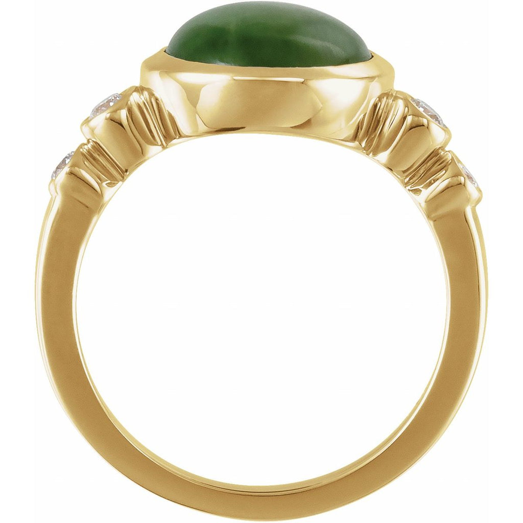 Accented Bezel-Set Ring