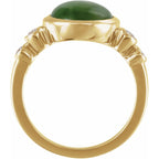 Accented Bezel-Set Ring