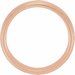 Milgrain Edge Comfort-Fit Half Round Band with Hammer Finish