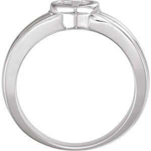 Heart & Cross Ring