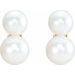 Two-Stone Pearl Ear Climbers