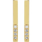Accented Bar Earrings