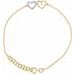 Double Heart Bracelet