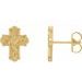 Floral Cross Earrings
