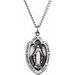 Oval Miraculous Medal Necklace or Pendant