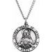 Round Sacred Heart of Jesus Medal Necklace or Pendant
