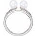 Two-Stone Pearl Ring