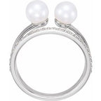 Two-Stone Pearl Ring