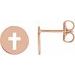 Pierced Cross Earrings