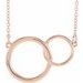 Interlocking Circle Necklace or Center