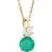 Accented Floral Necklace or Pendant