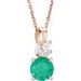 Accented Floral Necklace or Pendant