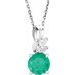 Accented Floral Necklace or Pendant