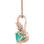 Accented Floral Necklace or Pendant
