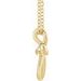 Solitaire Cross Necklace or Pendant