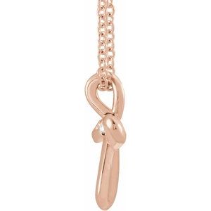 Solitaire Cross Necklace or Pendant